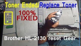toner error brother printer hl 2130 Brother HL-2130 Toner ResetBrother HL-2130 Replace Toner