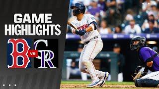 Red Sox vs. Rockies Game Highlights 72224  MLB Highlights