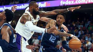 Morant Returns Brooks Ejected Grizzlies 9 Pts 1st QTR vs Lakers Game 3 2023 NBA Playoffs