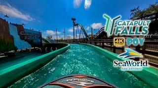 Catapult Falls @ SeaWorld San Antonio  Forward POV  2-21-24