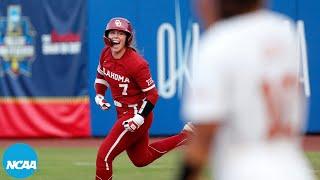 Oklahoma vs. Texas 2024 Womens College World Series Finals Game 2  Extended highlights