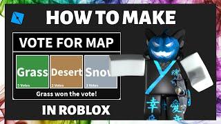 How to make a VOTING SYSTEM  Roblox Studio