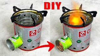 DIY rocket stove Heating your home in the cold winter good and easy idea