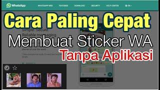 Cara Membuat Sticker WA   Sticker Whatsapp Tanpa Aplikasi