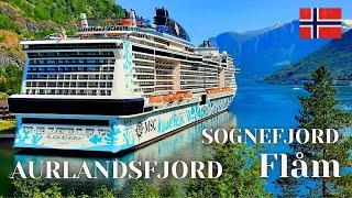 MSC EURIBIA Norway cruise - FLAM - AURLANDSFJORD - SOGNEFJORD - Highlights