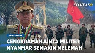 Pasukan Pemberontak Rebut Kota di Myanmar Junta Militer Myanmar Semakin Melemah