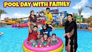 Pool Party with Family  Babar K Sath Balloon Fight Ki  Qeemay Wale Naan Banwaye  Summer Vacations