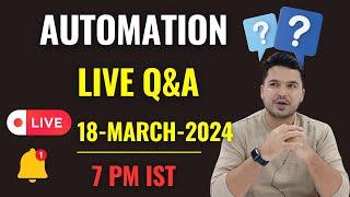 Automation Testing Q&A Session - New Batch Announcement For Selenium With Java