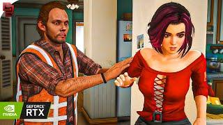 GTA V Hang Ten Mission RTX™ 3090 Gameplay 4k Max Settings - QuantV Graphics MOD