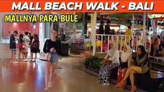 MALL BEACH WALK KUTE  BALI - SUASANA MALAM MINGGU RAMAI BANGET#beach#bali#mall