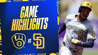 Brewers vs. Padres Game Highlights 62324  MLB Highlights