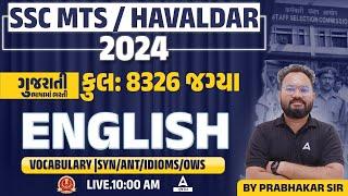 SSC MTS 2024  English Vocabulary  Synonyms Antonyms Idioms and OWS by Pavan sir #1