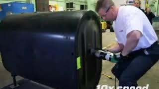 Lenox- Single Reciprocating Blade Cuts 300 Gallon Oil Tank