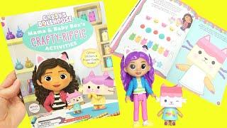 Gabbys Dollhouse Craft Activity Coloring Book with Baby and Mama Box Cat