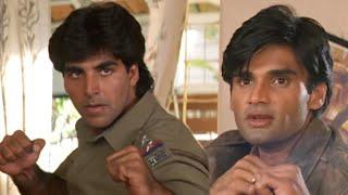 शराफत से अपने आप को कानून के हवाले कर दो - Akshay Kumar   Suniel Shetty  Mohra 1993 Hindi Movie