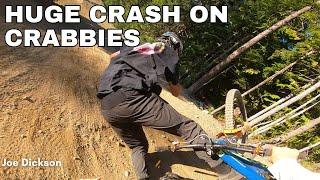 Huge crash on Whistlers biggest jump line - Crabapple Hits