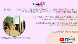 Assistência espiritual a distância de fluidoterapia - Esperança