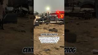 Rollover #accident on #california #highway #chp #news #trending #trucks #shorts #cars ￼#fresno