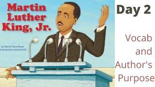 Martin Luther King Jr. Vocab and Authors Purpose