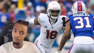 FlightReacts to Marvin Harrison Jr. DEBUT Cardinals vs. Bills  NFL 2024 Week 1 Highlights