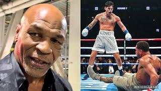 MIKE TYSON REACTS TO RYAN GARCIA BEATING DEVIN HANEY “IT WAS BEAUTIFUL I WANT TO SEE THE REMATCH”