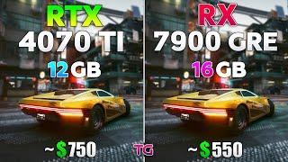 RTX 4070 Ti vs RX 7900 GRE OC - Test in 8 Games l Ray Tracing