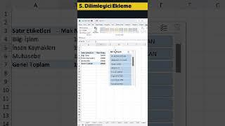 Pivot Table ‘a Dilimleyici Ekleme @OguzhanCOLAK