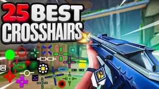 THE BEST 25 Crosshairs To USE In VALORANT With Codes