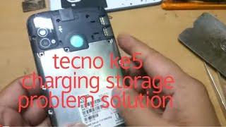 how to fix TECNO KE5 charging not storejtecno spark go 2020 charging not storej solution