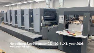 5-color Heidelberg Speedmaster CD 102-5LX1 year 2008 - offset printing machine