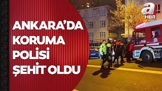 Ankarada Bakan Göktaşın koruma polisi trafik kazasında şehit oldu  A Haber