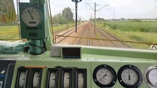 Dynamiczny rozruch pociągu na EU07 - ucieczka przed pospiesznym