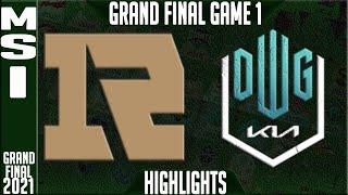 RNG vs DK Final Highlights Game 1  MSI 2021 Grand Final  Royal Never Give Up vs Damwon KIA