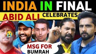 INDIA BEATS ENGLAND  ABID ALI  CELEBRATES  PAK MEDIA SHOCKED  PAK PUBLIC REACTION  REAL TV