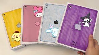 paper diy SANRIO IPAD + CASE Compilation unboxing  asmr