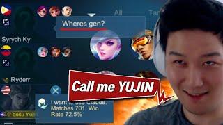 Gosu General Logged in his teammates account  Mobile Legends