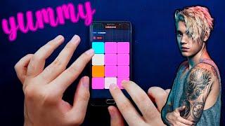 Justin Bieber - Yummy Pynotes cover on Super Pads - playing Yummy on my phone