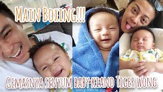 Senangnya Baby Kiano Tiger Wong Main Boxing Sama Papa Baim