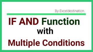 Excel IF AND Function with Multiple Criteria - Excel Formula Tutorial