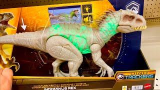 I Didnt Know This RED Trex was Rubbery & There’s a GREEn Indominus - Jurassic World Toy Hunt