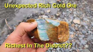 Listwanite & Gold Unexpected Rich Gold Strike  Richest Gold Ore In The District??