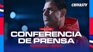 FERNANDO HIERRO  CONFERENCIA DE PRENSA  CHIVAS  CLAUSURA 2023