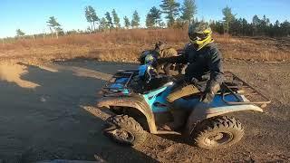 700 Yamaha Grizzly Destroys 1000 Can-am Outlander Race from a dig