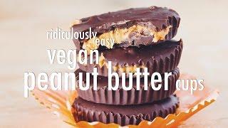 ridiculously easy vegan peanut butter cups  hot for food