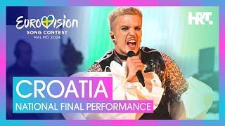 Baby Lasagna - Rim Tim Tagi Dim  Croatia   National Final Performance  Eurovision 2024