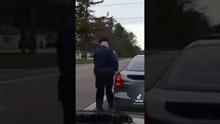 police touch people car tiktok