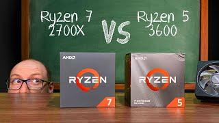 Ryzen 7 2700X ou Ryzen 5 3600 mais núcleos ou tecnologias Zen 3000?