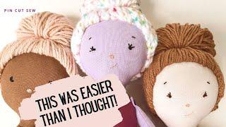 How to Make Yarn Hair for Rag Dolls Its actually really easy