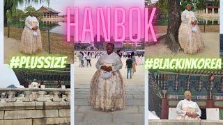 Renting Hanbok The PLUSSIZE Edition  Black In Korea  KOREA VLOG