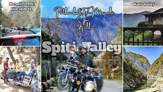 Bike tour pathankot manail kaza part 1 Chandratal to Kaza  Bike Ride  Road Trip  Budget  Hotels